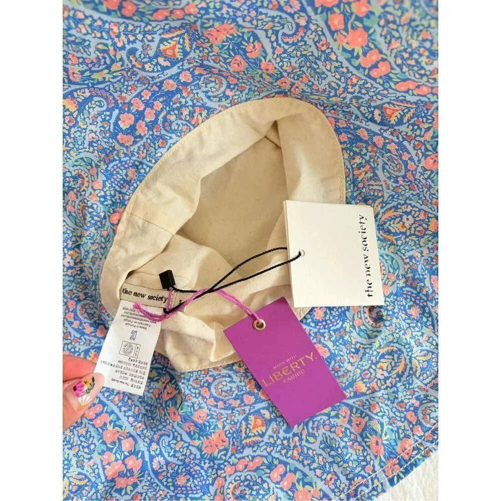 The New Society Bourton Bloom Liberty Fabric Albertina Hat- Small